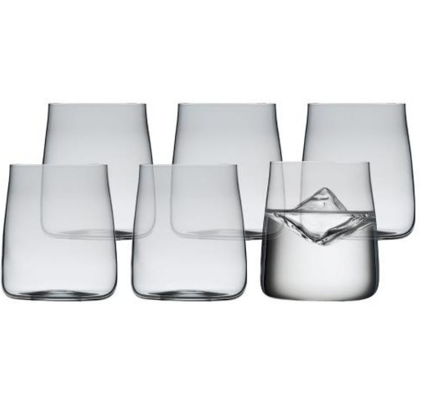 6 st dricksglas i kristall