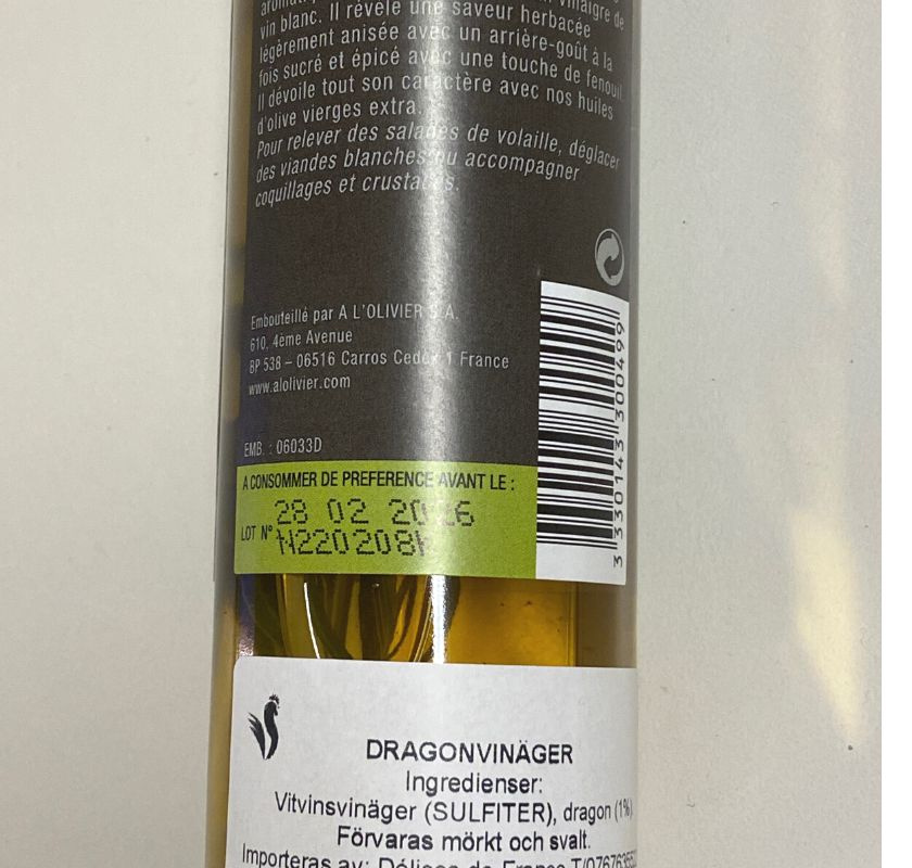 Dragonvin�ger A L''Olivier