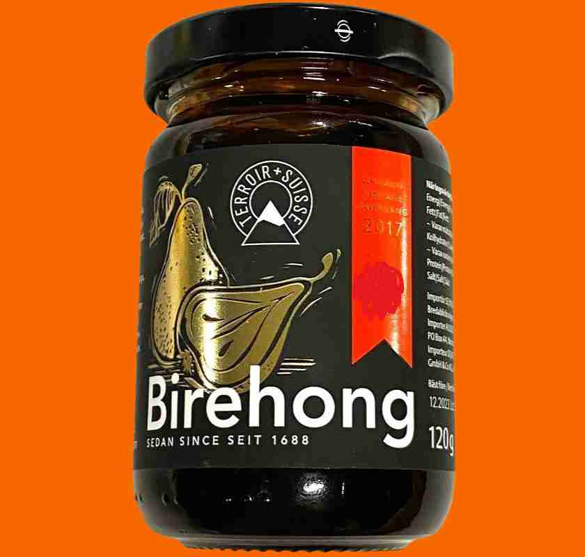 P�ronsirap Birehong p� orange bakgrund