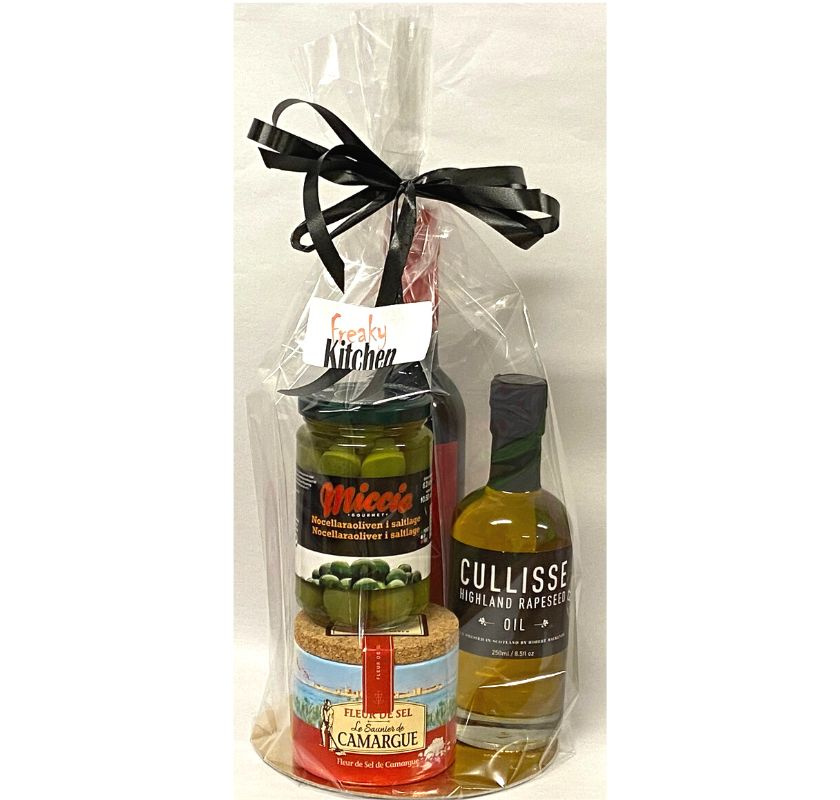 Cellofanp�se med bottenplatta i guld