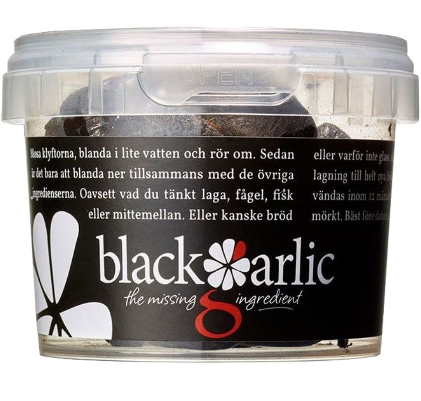 Plastburk med black garlic svart vitl�k
