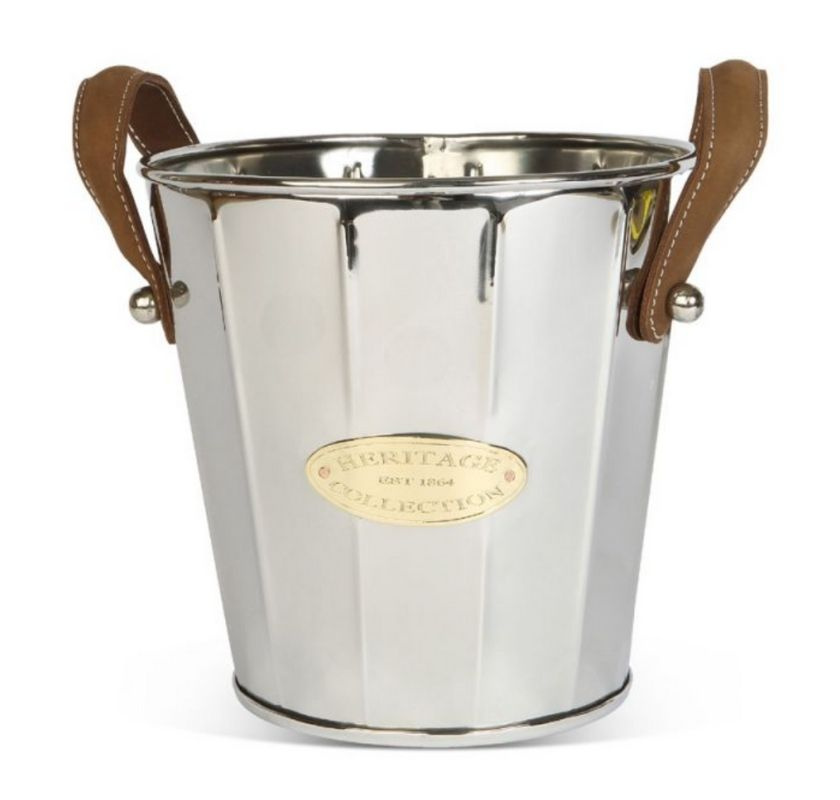 Vinkylare eller champagnekylarer med l�derhandtag