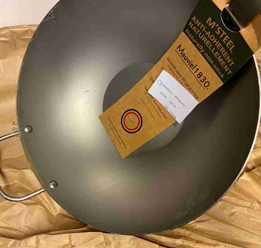 Wokpanna i kolst�l Mauviel M''Steel