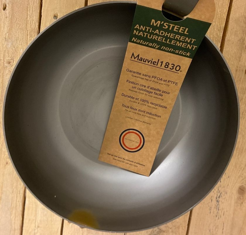 Sauteuse-panna rundad i kolst�l Mauviel M'Steel