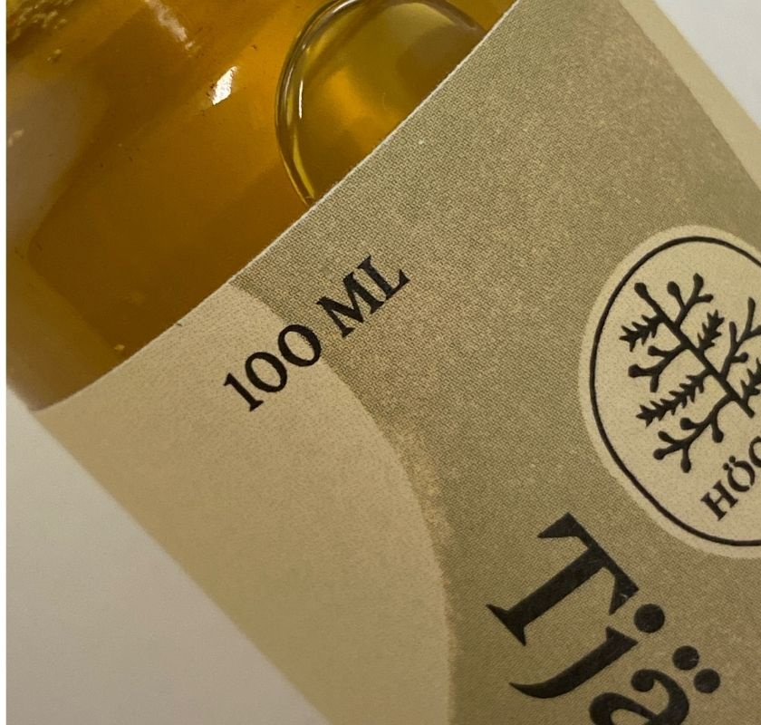 Tj�rsirap fr�n H�gtorp G�rd ekologisk, detalj av flaska