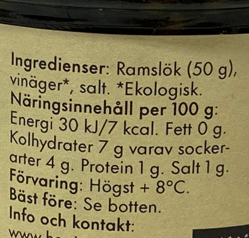 inneh�ll & n�ring