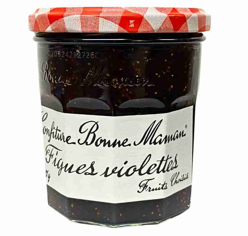Fikonmarmelad lila fikon Bonne Maman burken framifr�n 