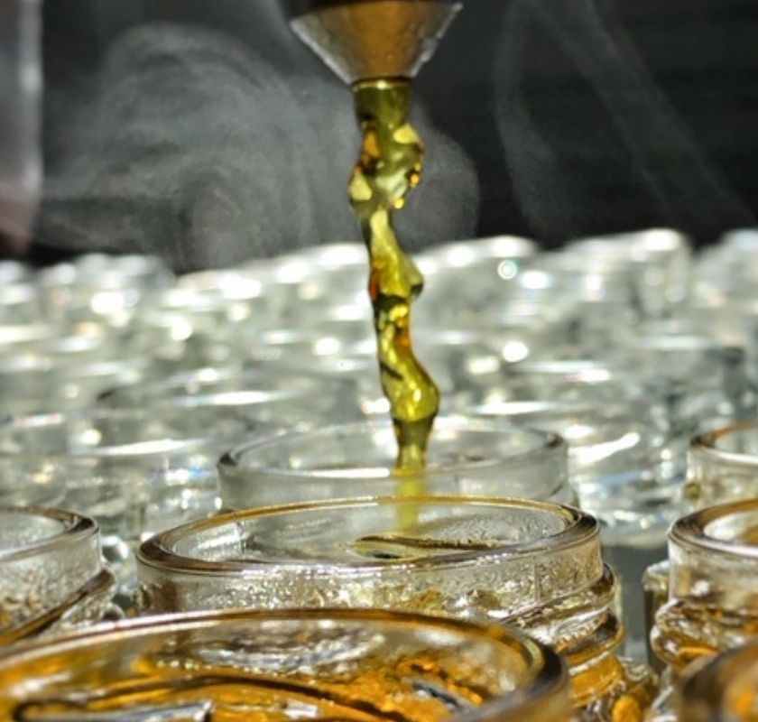 gel� rinner ner i burken