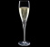 Champagneglas Vinoteque fyllt mos svart bakgrund