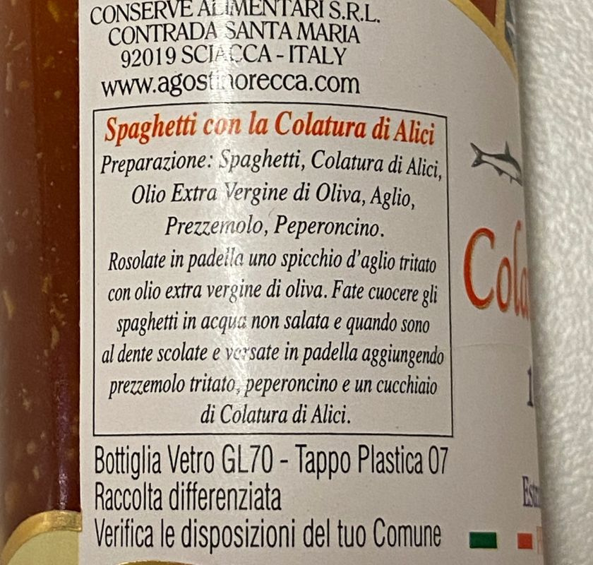 Garum - Colatura di Alici