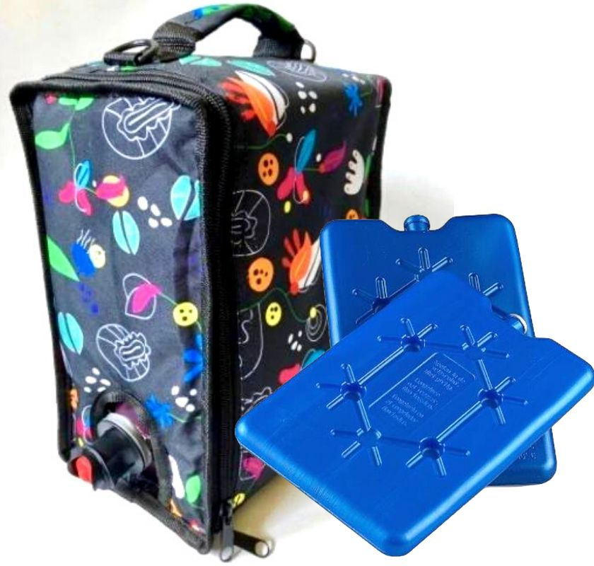 Kylv�ska f�r boxvin med 2st kylklampar multicolour