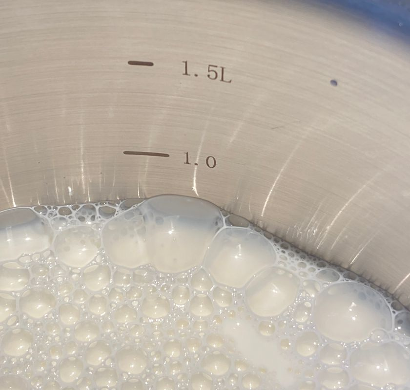 markering f�r volym p� insidan av kastrullen