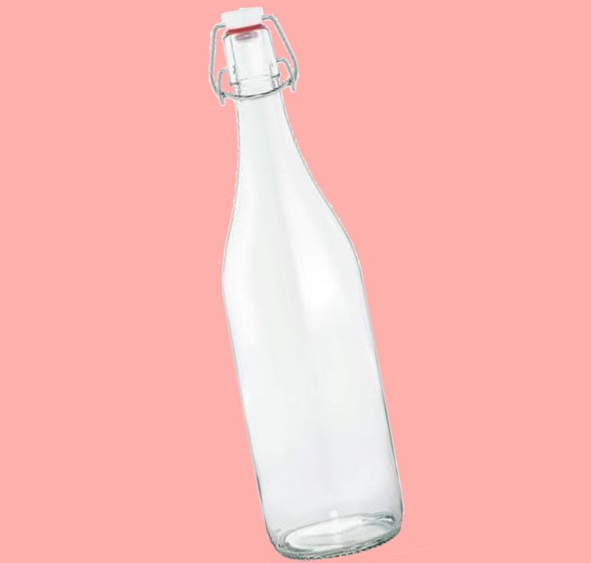 Glasflaska med patentkork 0,5 liter