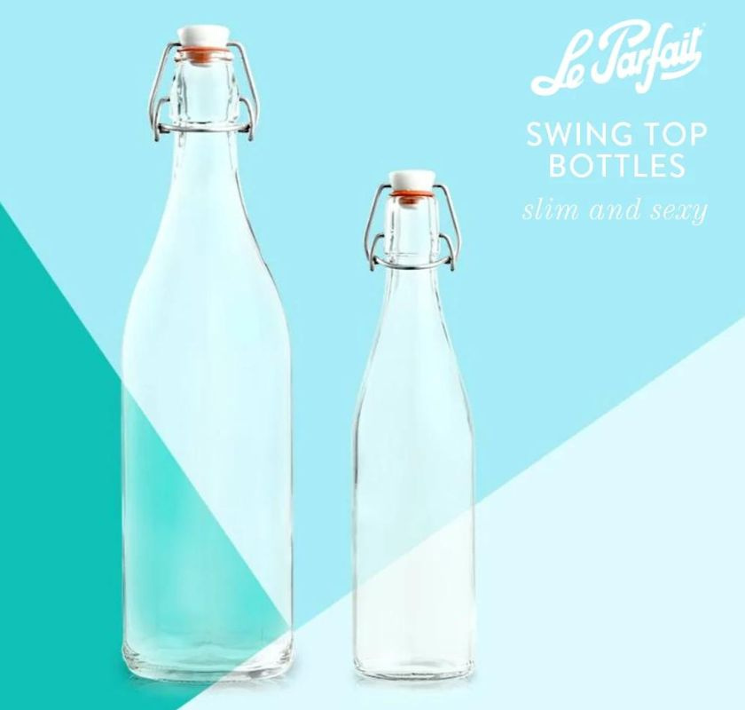 Glasflaska med patentkork 0,5 liter