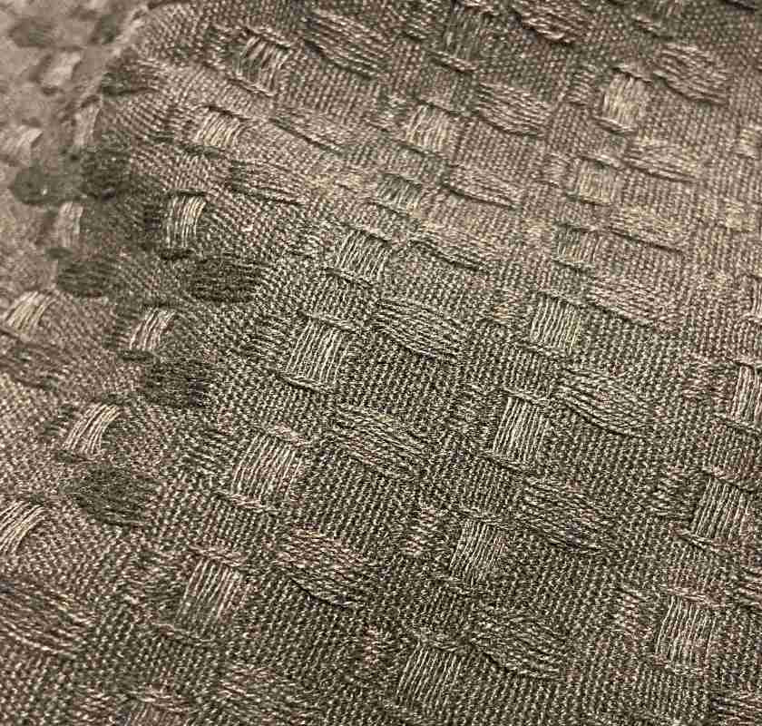 N�rbild p� tyget i handduken