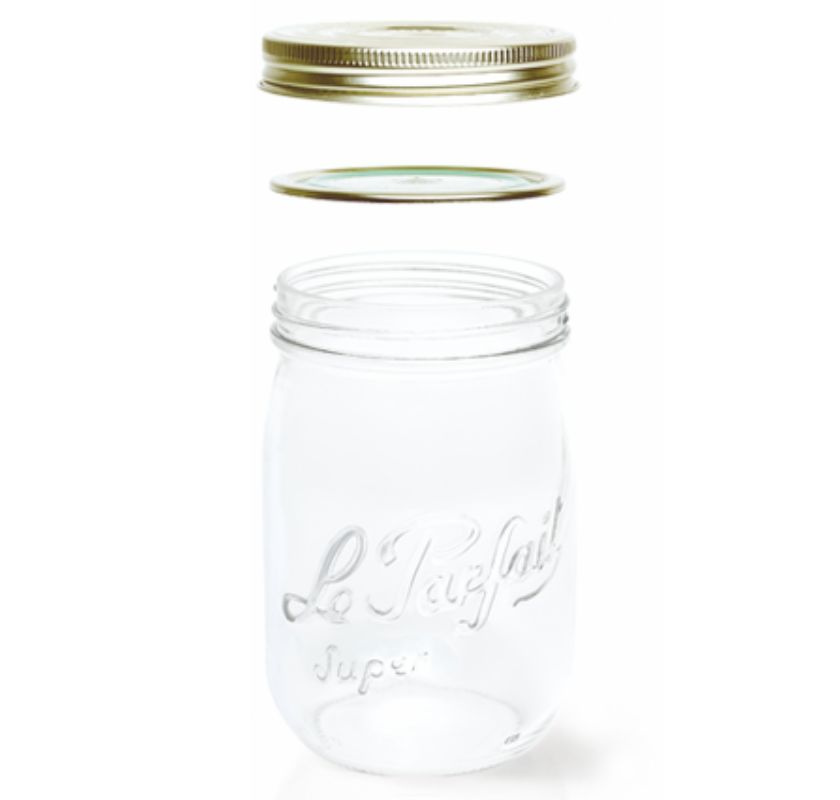 Glasburk med skruvlock 0,75 liter 6-pack UTG�TT