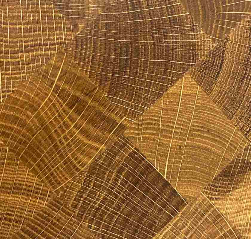 Sk�rbr�da i ek, �ndtr� fr�n ovan