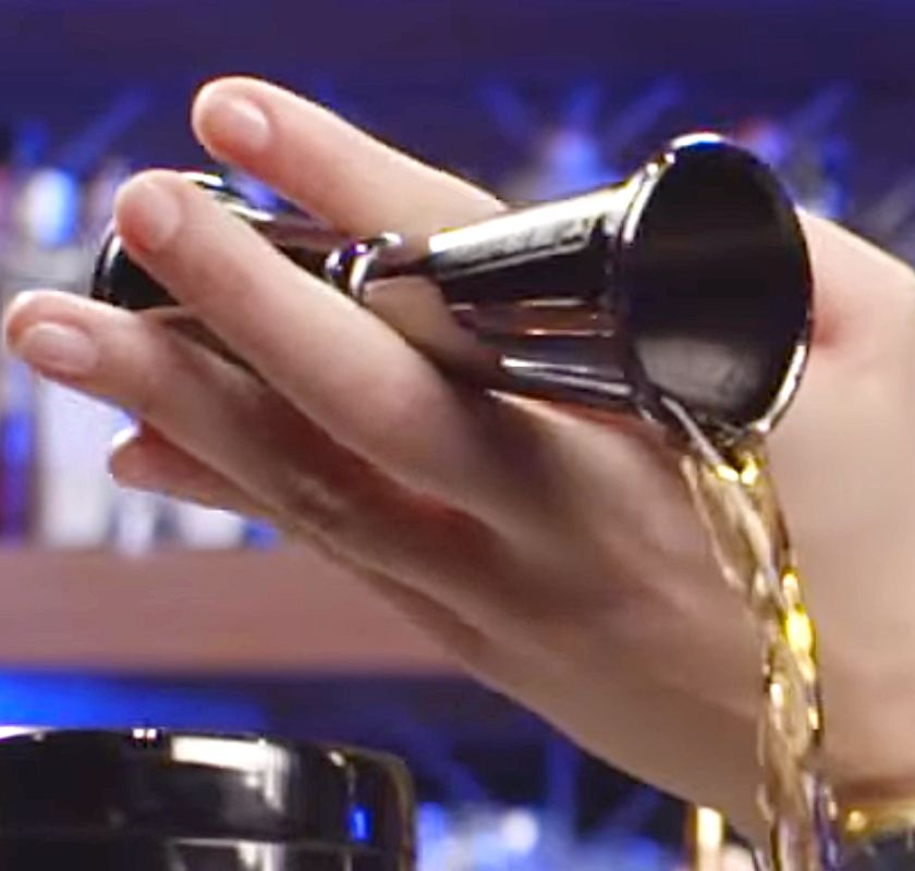 Jigger m�tglas Japenese style h�ller upp