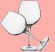 Rödvinsglas Robusto Vinoteque 2 st rosa bakgrund 