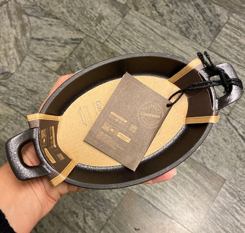 Minipanna i gjutj�rn oval mindre Pillivuyt 