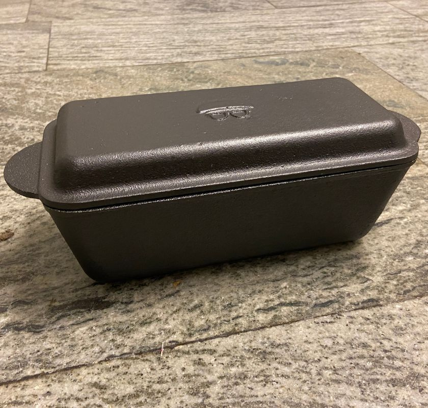 Br�dform i gjutj�rn med lock