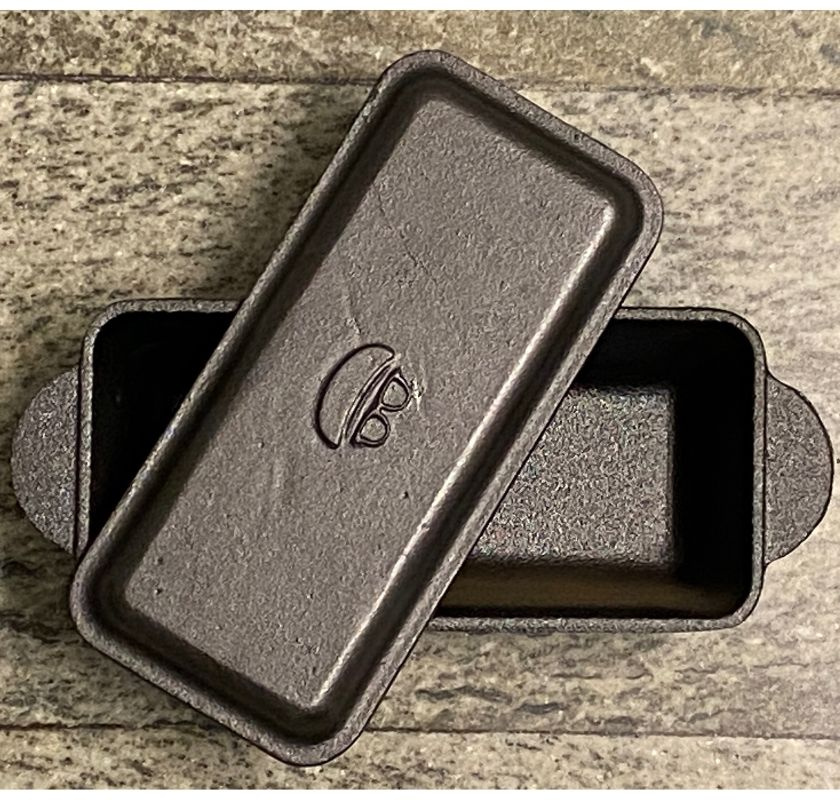 Br�dform i gjutj�rn med lock