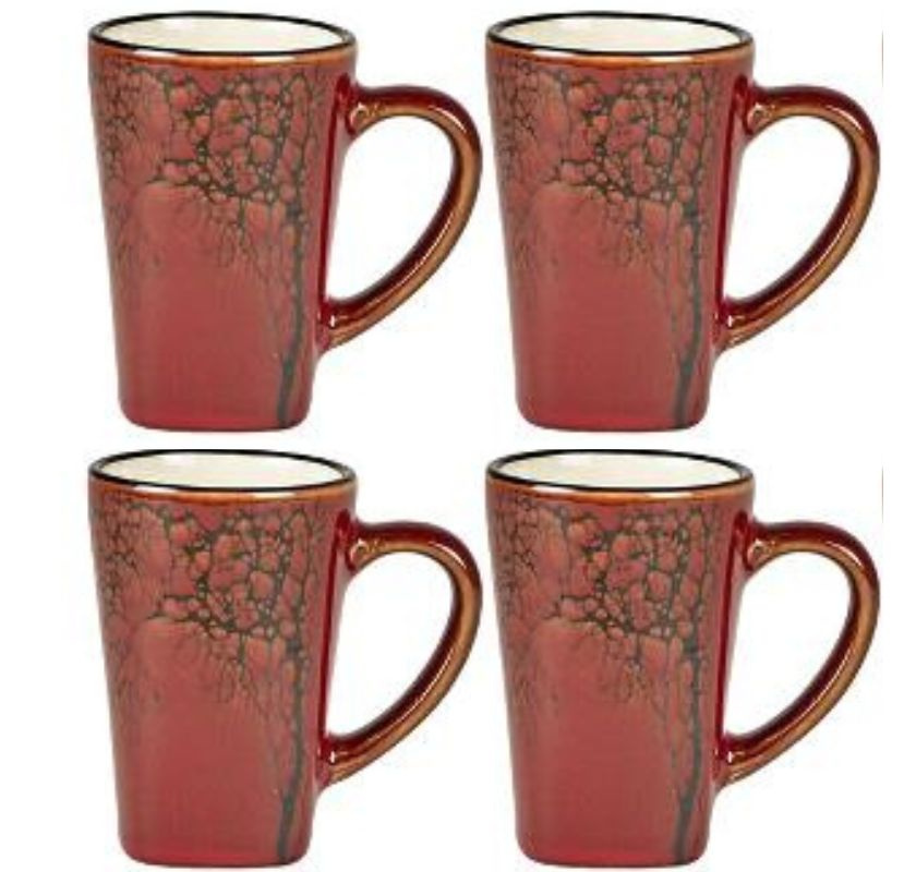 Espressokopp eller gl�ggmugg r�d 4-pack