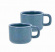 2 blå esspressokoppar  2 blå esspressokoppar