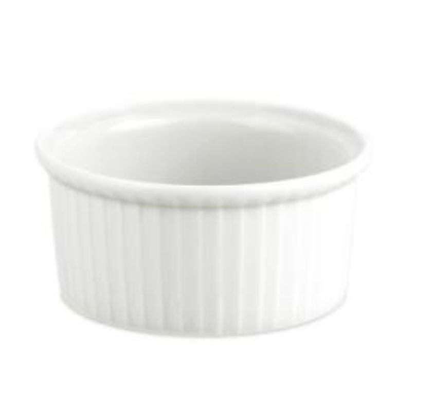 Suffl�form Mini i vitt porslin Pillivuyt nr 1 l�g