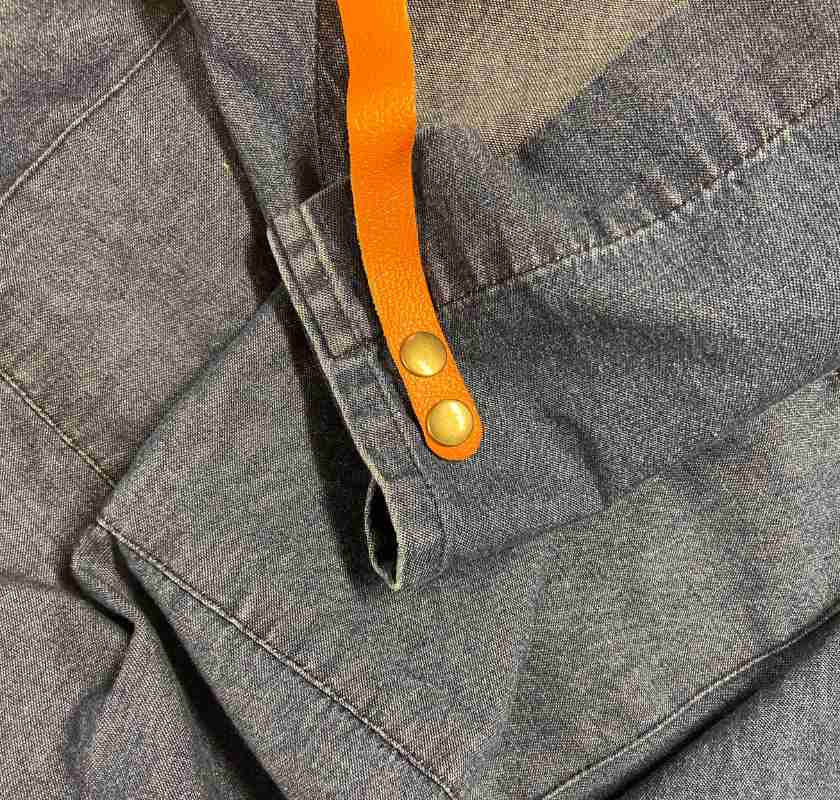 Jeansf�rkl�de detalj