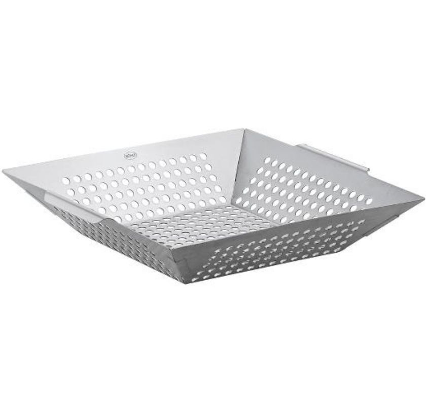 Grillkorg i rostfritt st�l frilagd