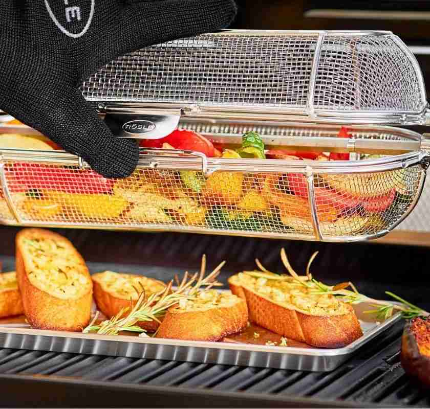 Grillbricka i rostfritt st�l R�sle