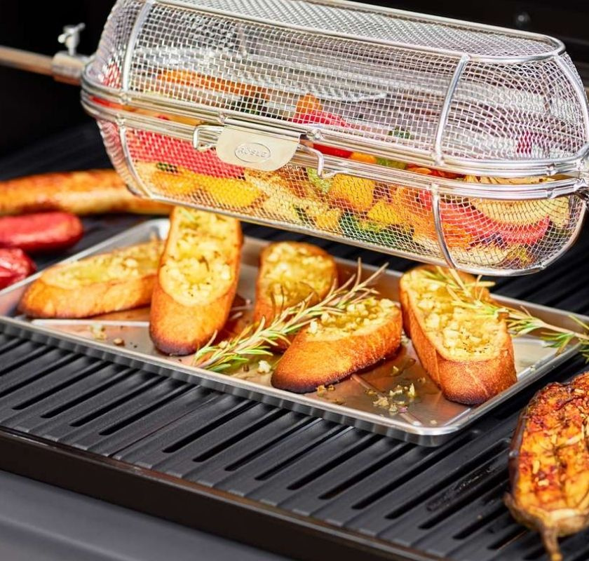 Grillbricka i rostfritt st�l R�sle