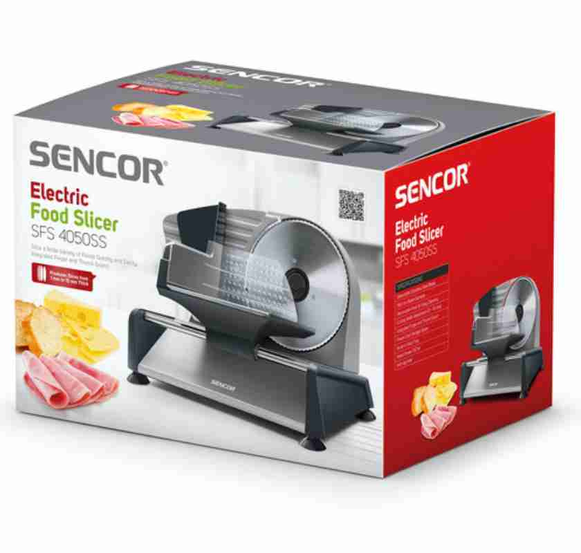 Sk�rmaskin i rostfritt st�l i f�rpackning 