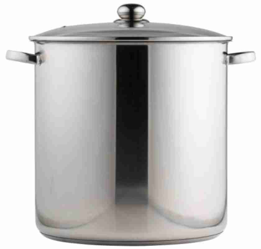 Gryta rostfri med lock 30 liter frilagd bild