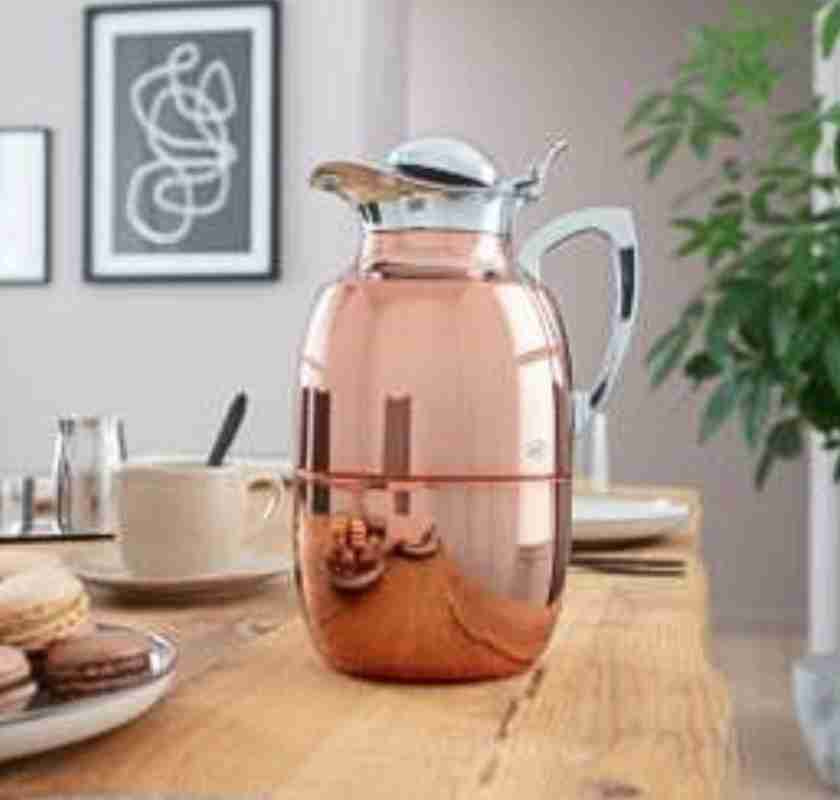 Juwel Termoskanna 1 liter i koppar & st�l p�p fikabord