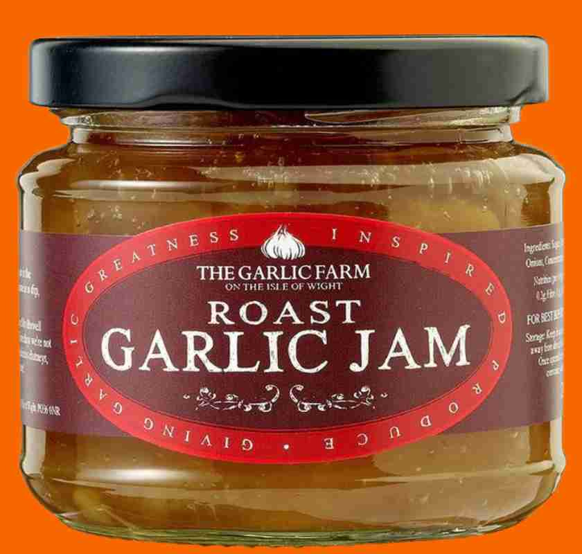 Glasburk med Rostad vitl�ksmarmelad med chilli fr�n The Garlic Farm