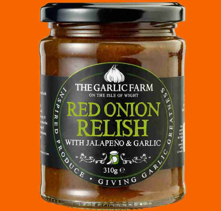 R�dl�kschutney med jalape�os & vitl�k i glasburk