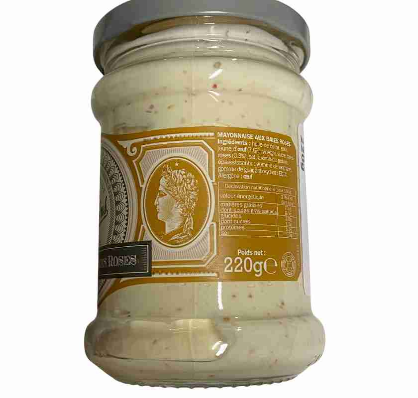 Ros�pepparmajonn�s Mayonnaise aux Baies Roses burken fr�n sidan