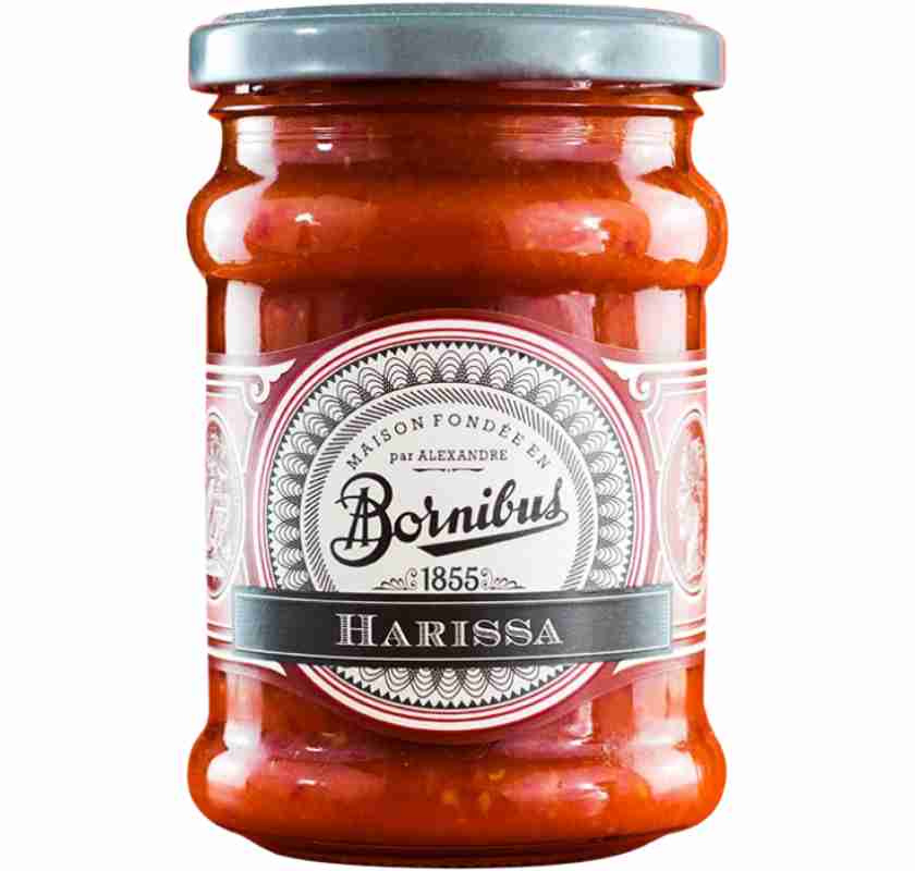 Glasburk med Harrissa Bornibus