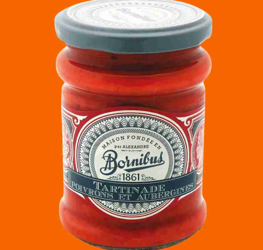 Paprika- och auberginetartenade Bornibus