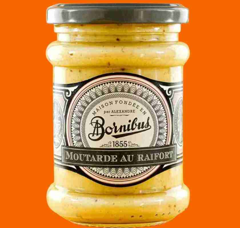 Pepparrotssenap Maison Bornibus p� orange bakgrund