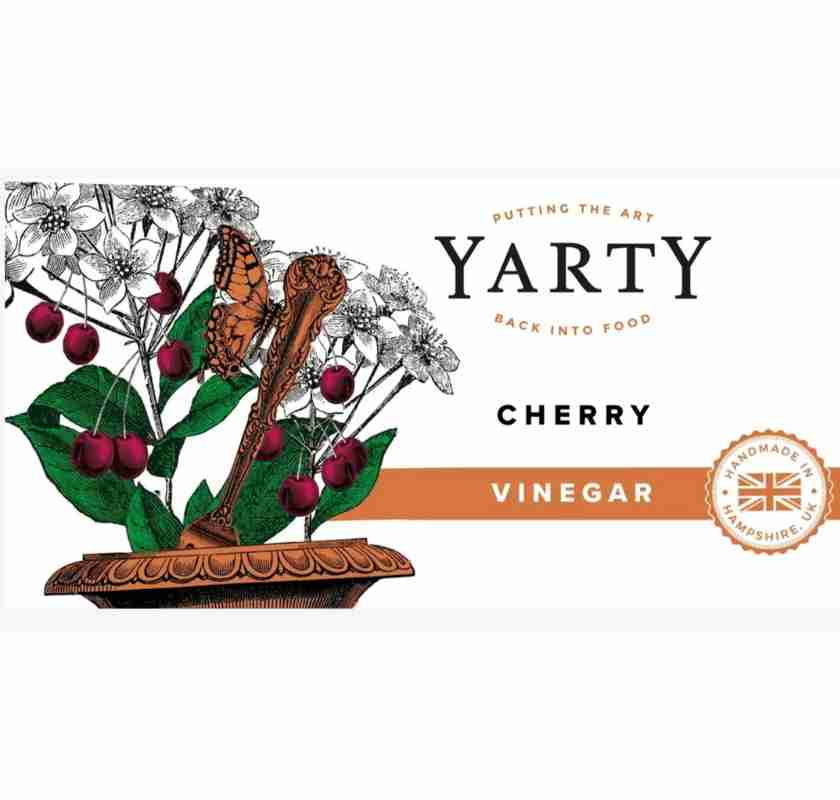 Etikett K�rsb�rsvin�ger Yarty cherry vinegar