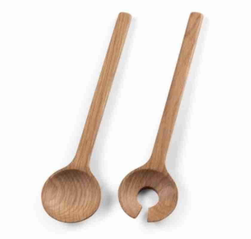 Salladsbestick i ek-tr� 24 cm
