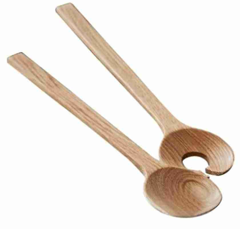 Salladsbestick i ek-tr� 32 cm