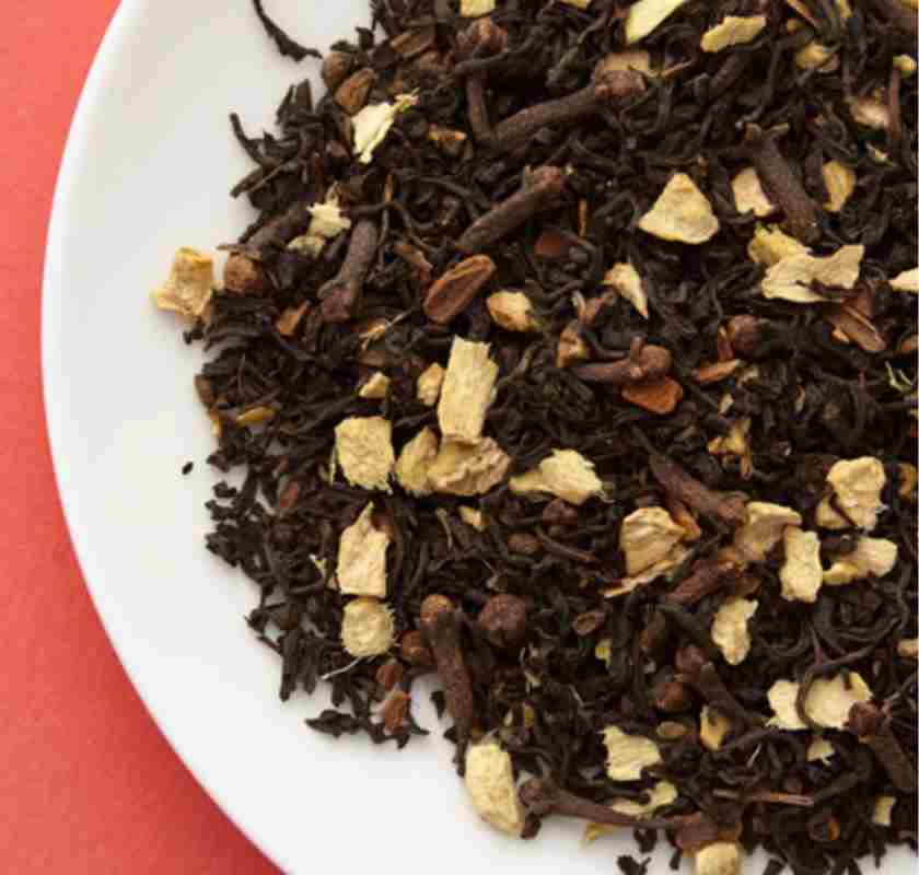 Chai Tea fr�n Brew Tea Co teblandning p� ett fat