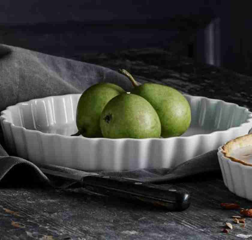 Pajform i vitt porslin Pillivuyt