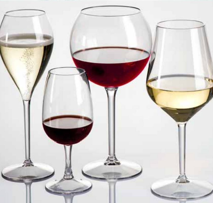 Litet vinglas i plast Degustazione provsmakarglas 2 st