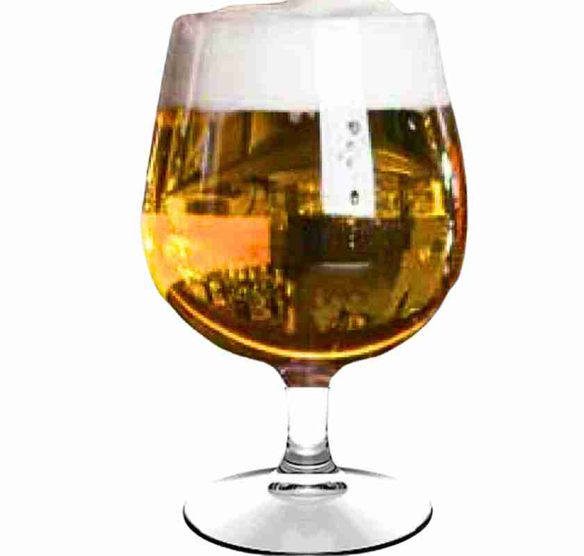 �lglas i plast kupigt allroundglas fyllt och frilagt