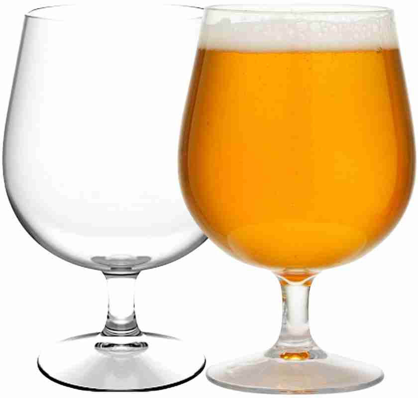 �lglas i plast kupigt allroundglas 2 glas ett fyllt och ett tomt